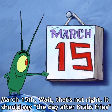 Spongebob Calendar Meme